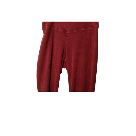 Free People Movement Ribbed Flare Leggings Mineral Wash Pink Small Lounge - Picture 5 of 14